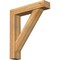 Ekena Millwork Traditional Block Rough Sawn Bracket w/ Offset Brace, Western Red Cedar, 6"W x 28"D x 32"H BKT0604X28X32TRA05RWR - alternate 1